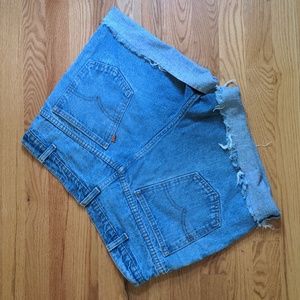 Levi's orange tag cut-off denim shorts